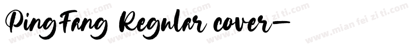 PingFang Regular cover字体转换
